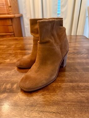 Lucky Brand Jicole Women's Suede Ankle Boots - Tan
